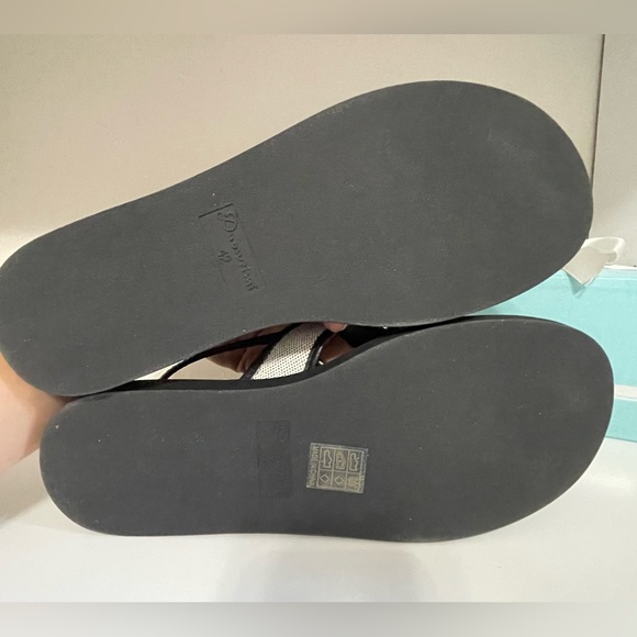 Black and Off white Women's Sandals - Picture 6 of 6